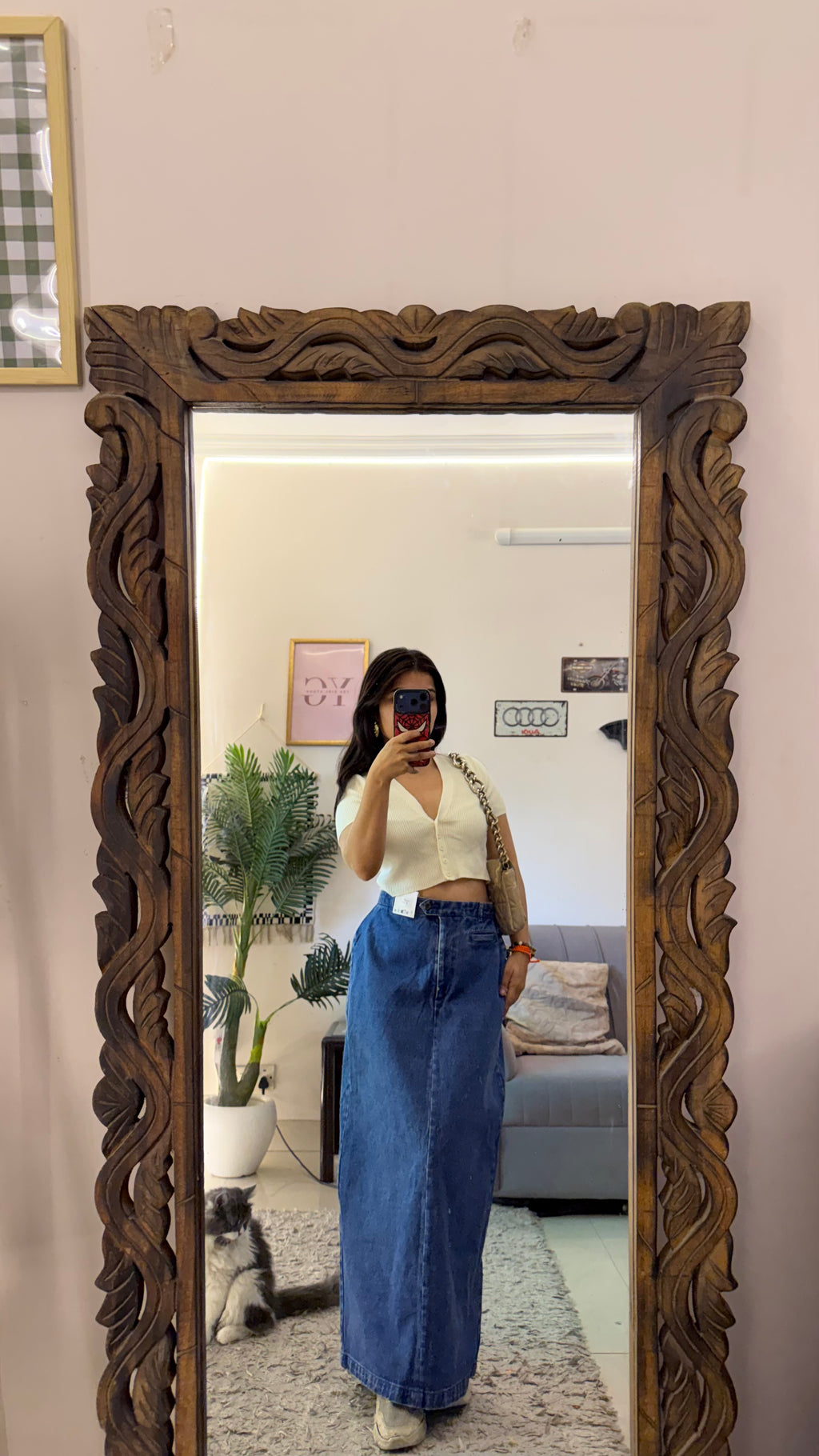 23 Pinterest denim skirt W28/35L