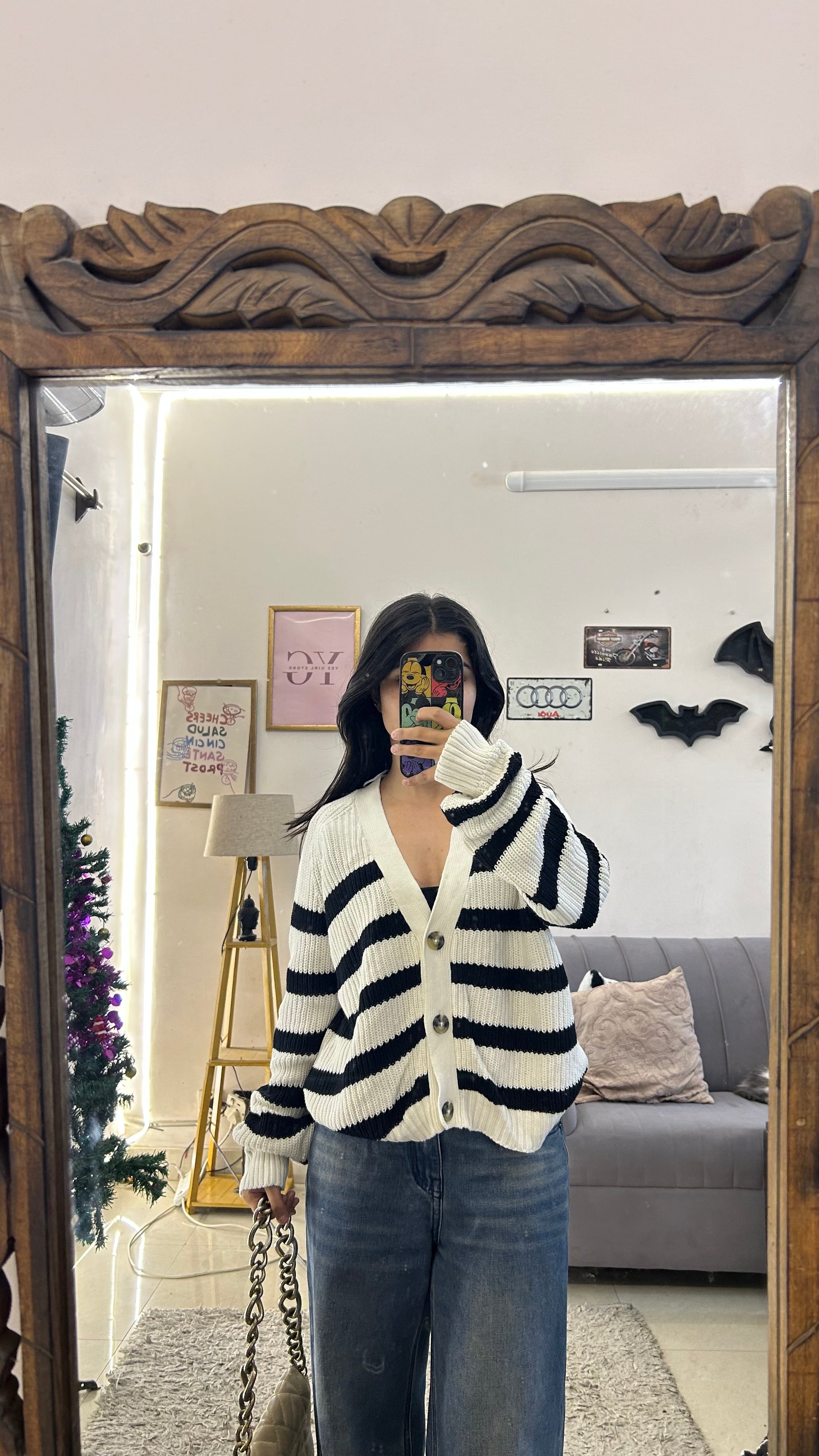 80 cute sweater L-XL