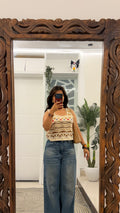 92 cute summer top 28-32 bust