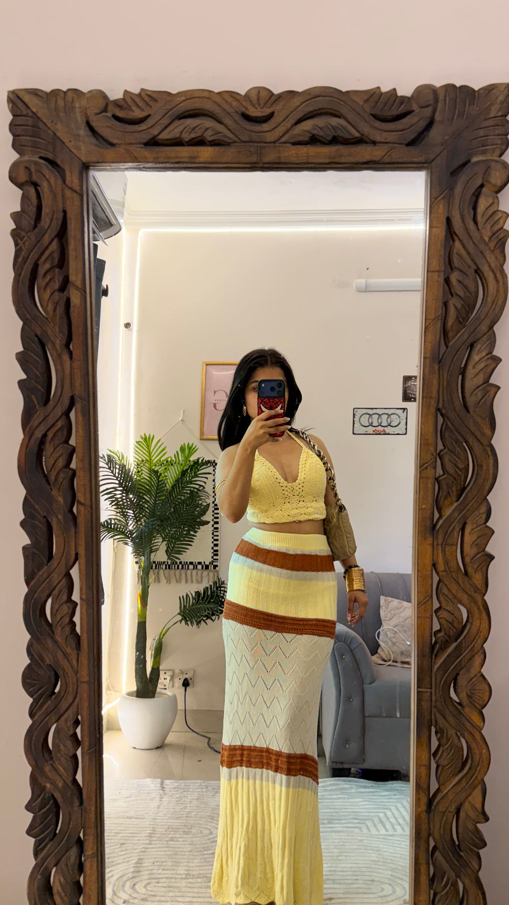 62 Crochet Skirt W26-28/L42