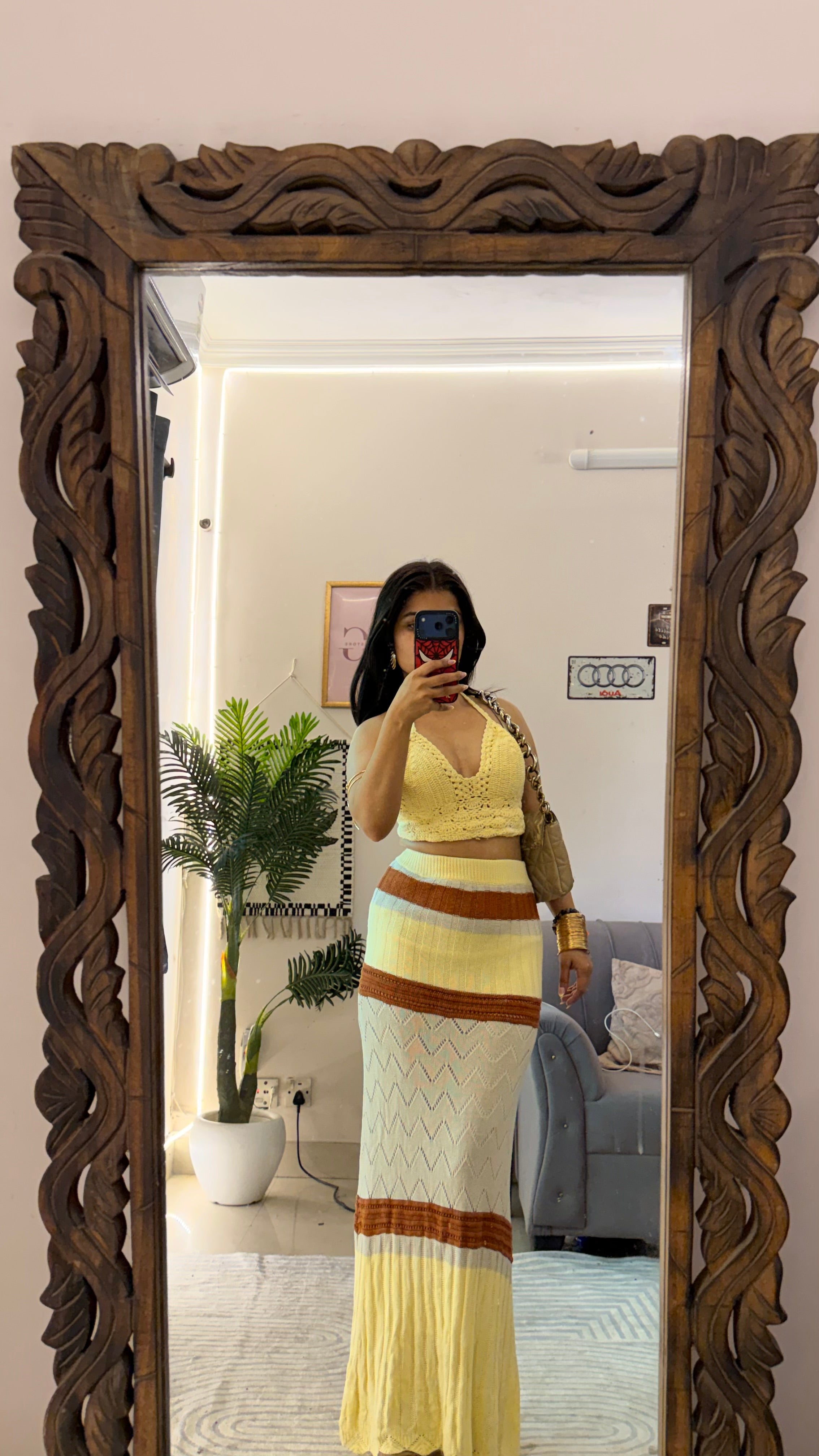 62 Crochet Skirt W26-28/L42