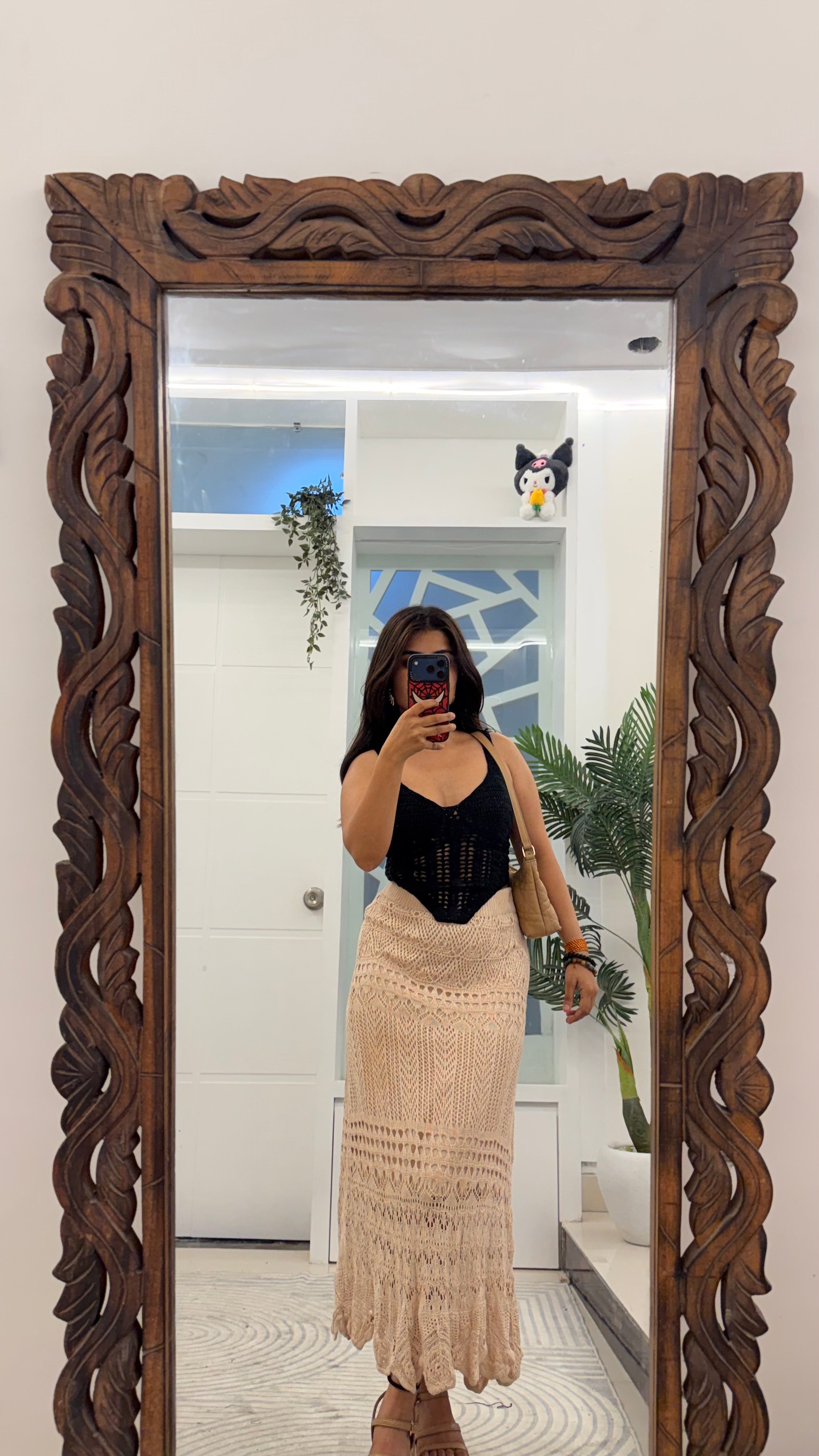 58 Summer Crochet Skirt 26-32 waist/l: 33