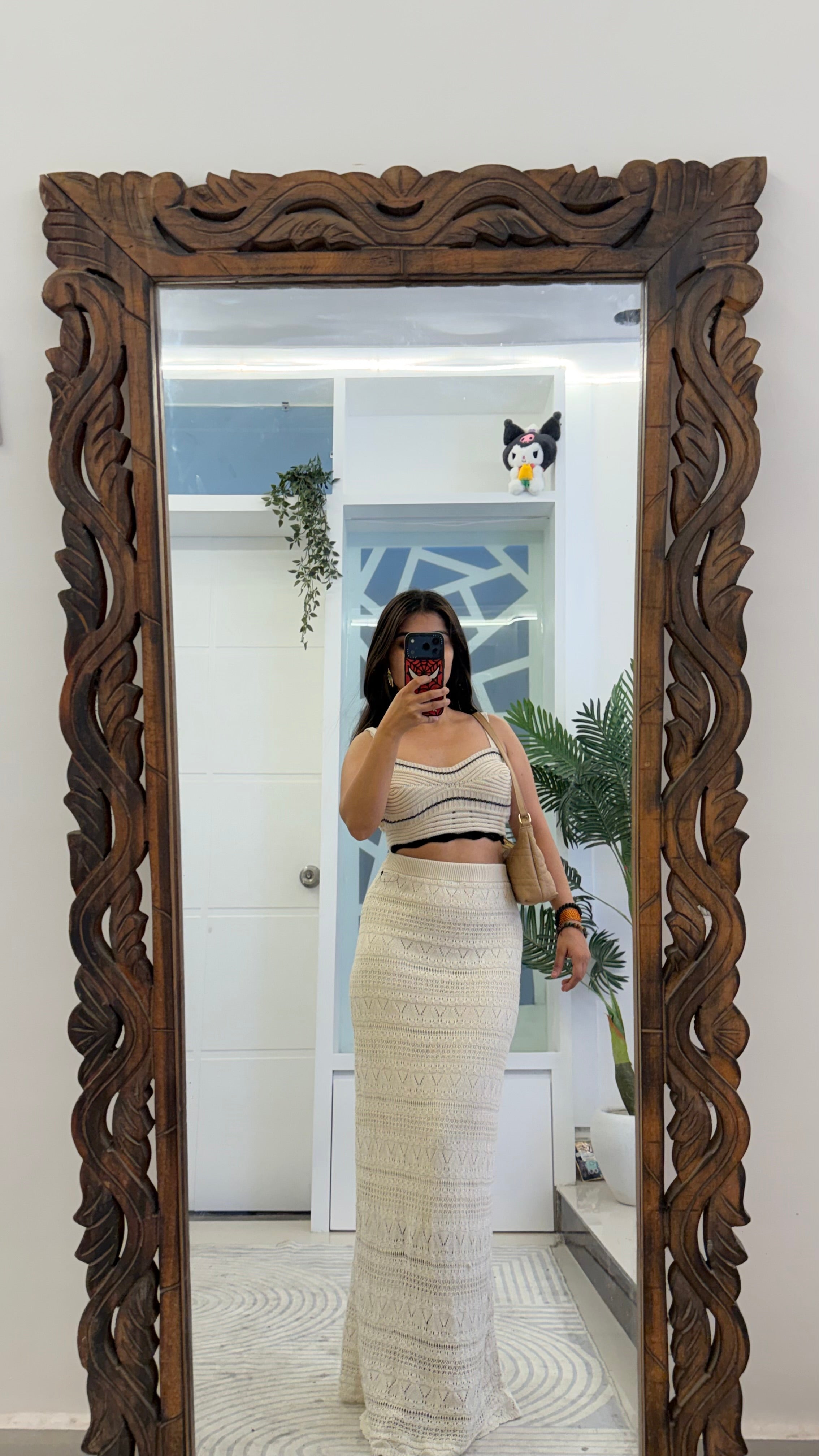 78 summer crochet skirt 28-34 waist/l:40