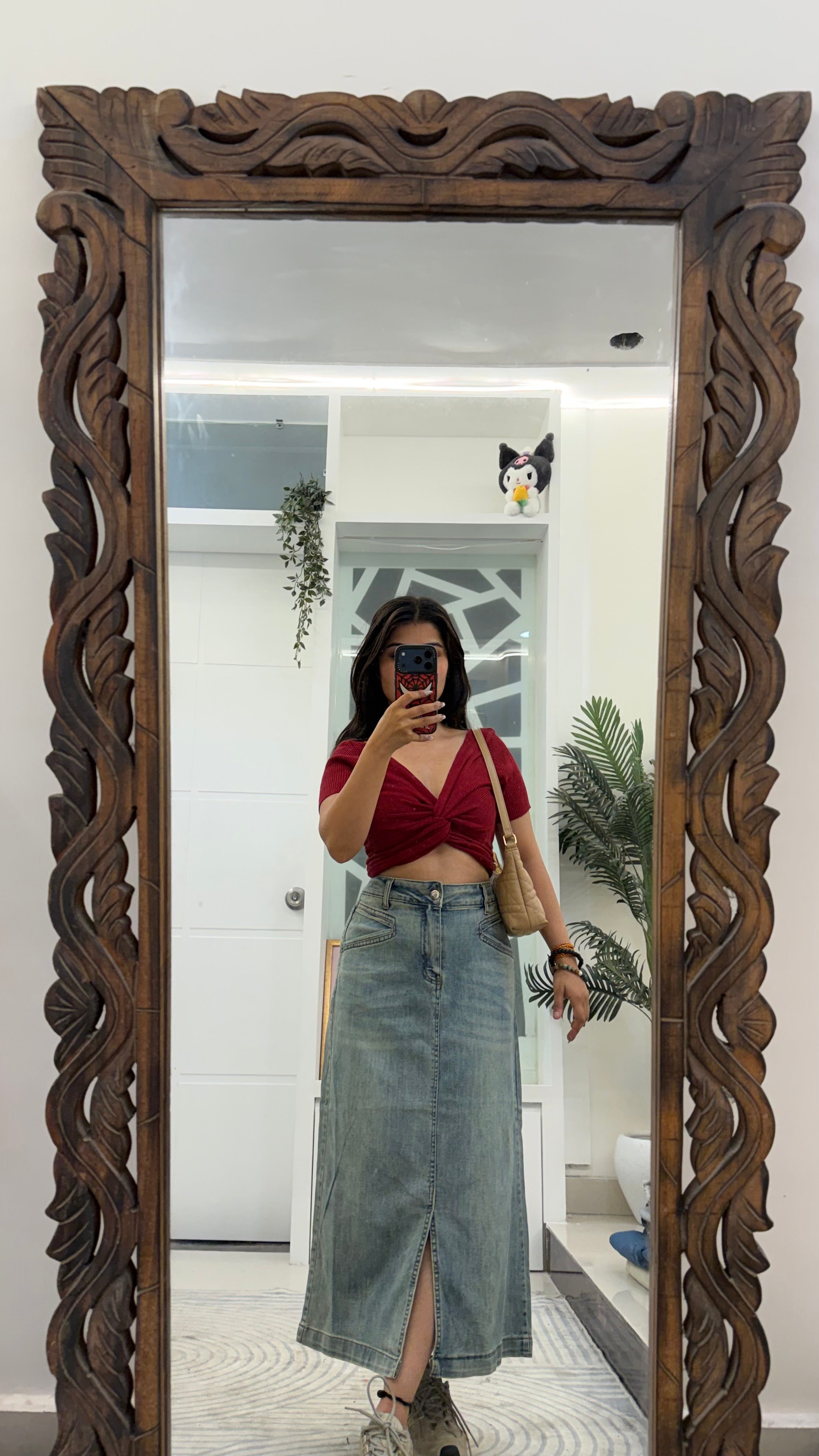 72 cute denim Skirt 32 waist/l:32
