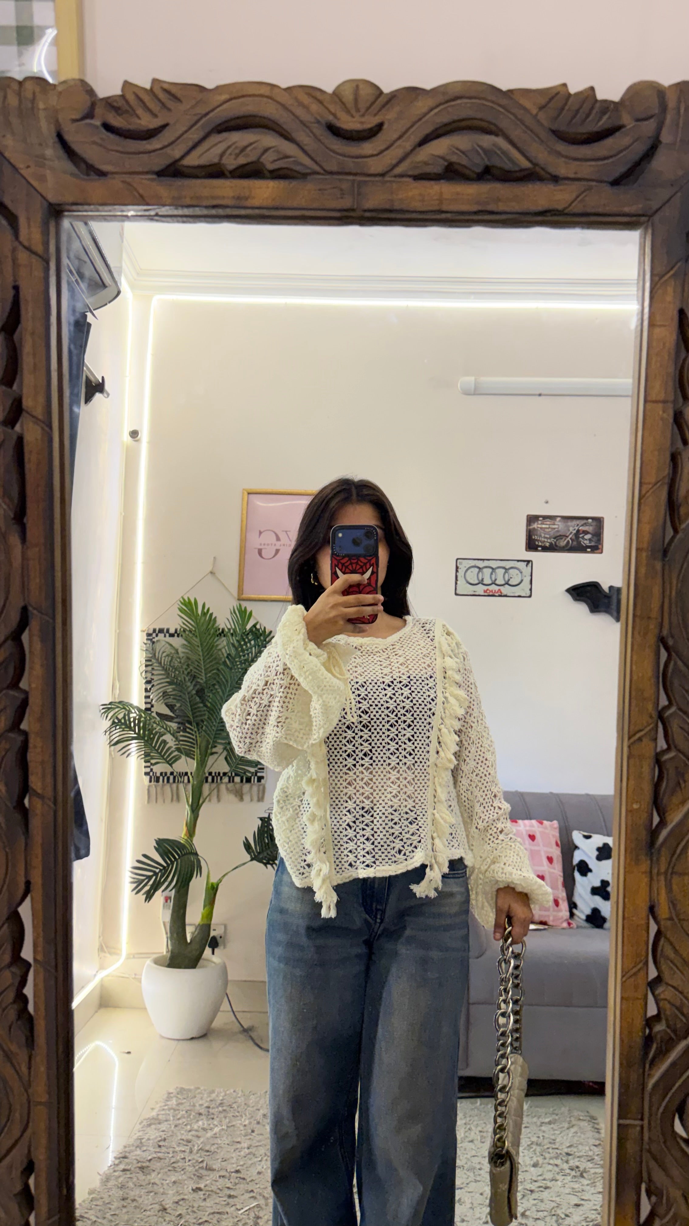 158 cute retro top 32-34 bust