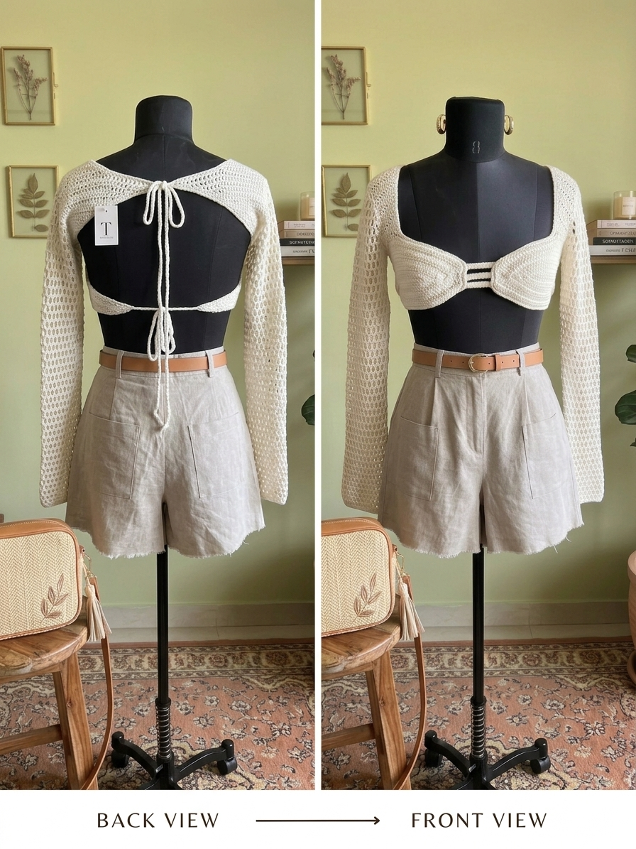 Cute crochet top 32-36 bust