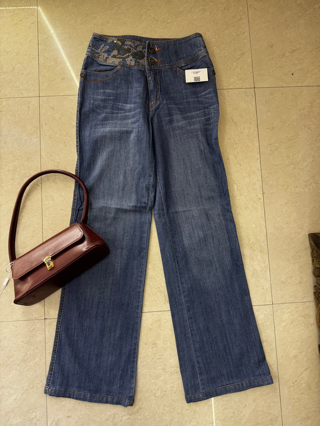 8) Vintage Jeans waist:26/l:38/inceam:9/hips:34