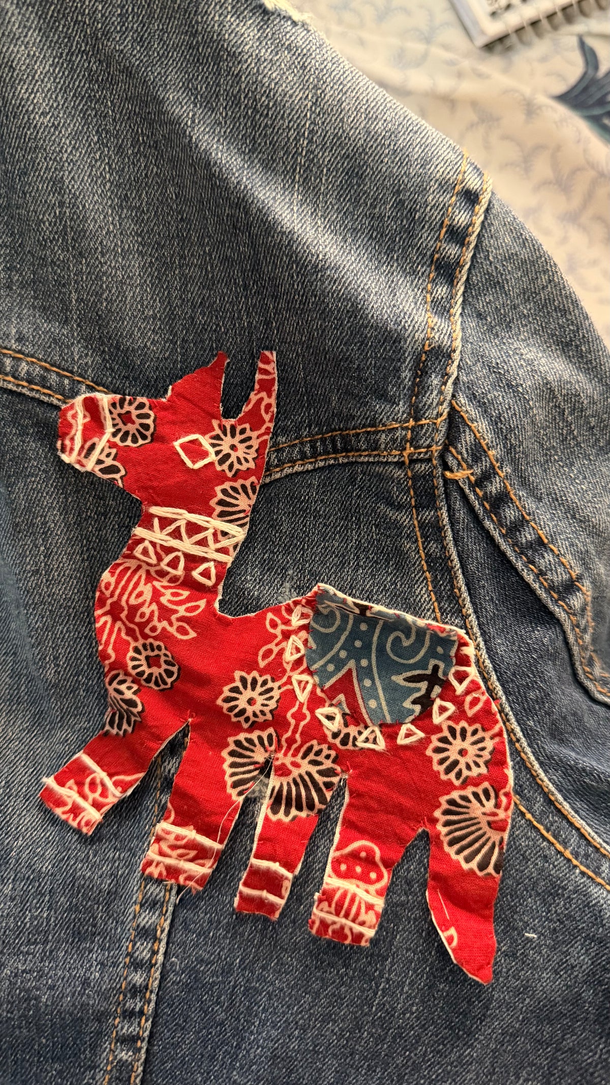 42 Denim Jacket upto bust 34/l:18