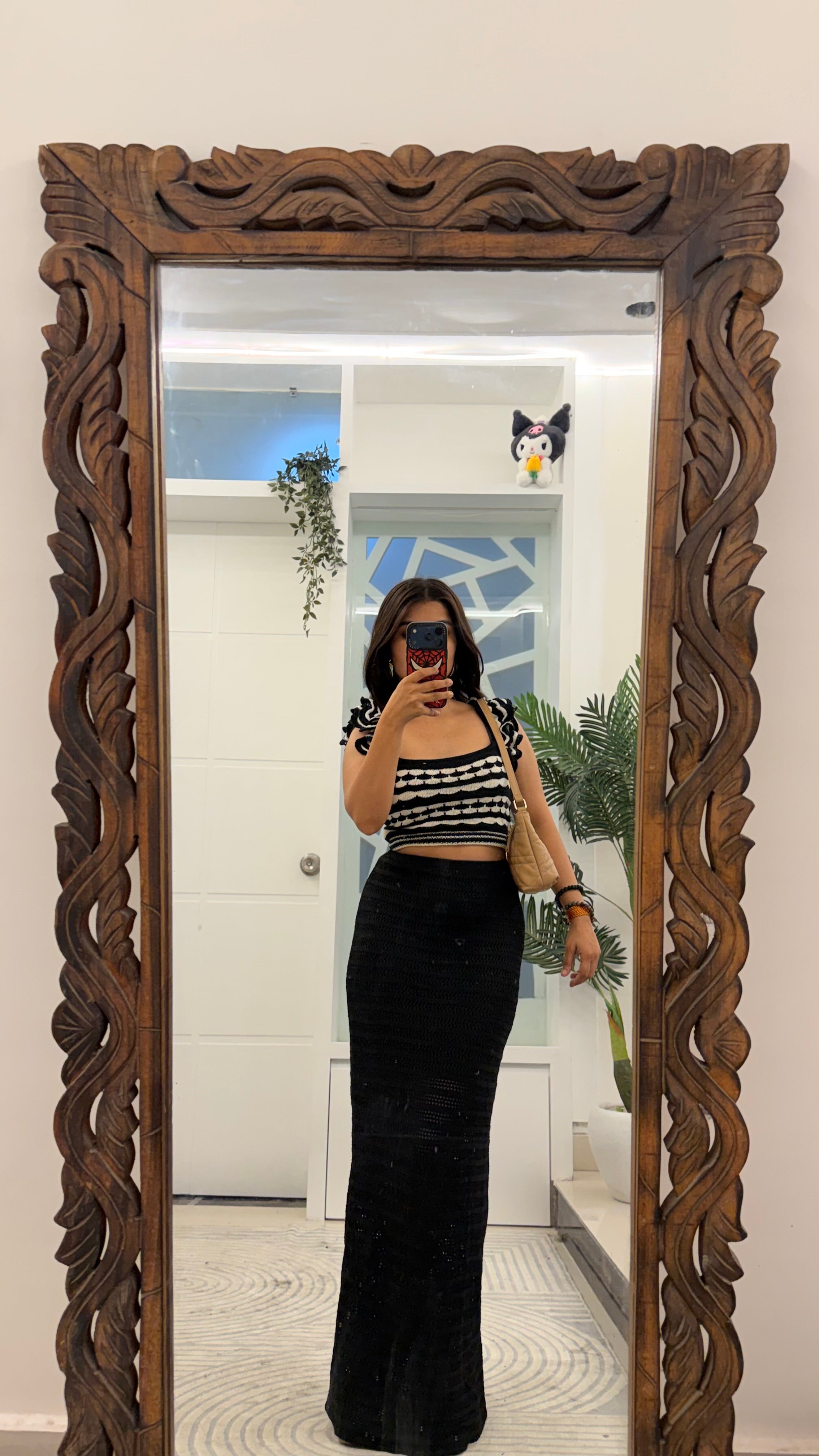 66 Summer Crochet skirt 30-34 waist/l: 41