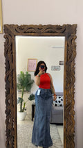 10 vintage denim skirt W30/38L