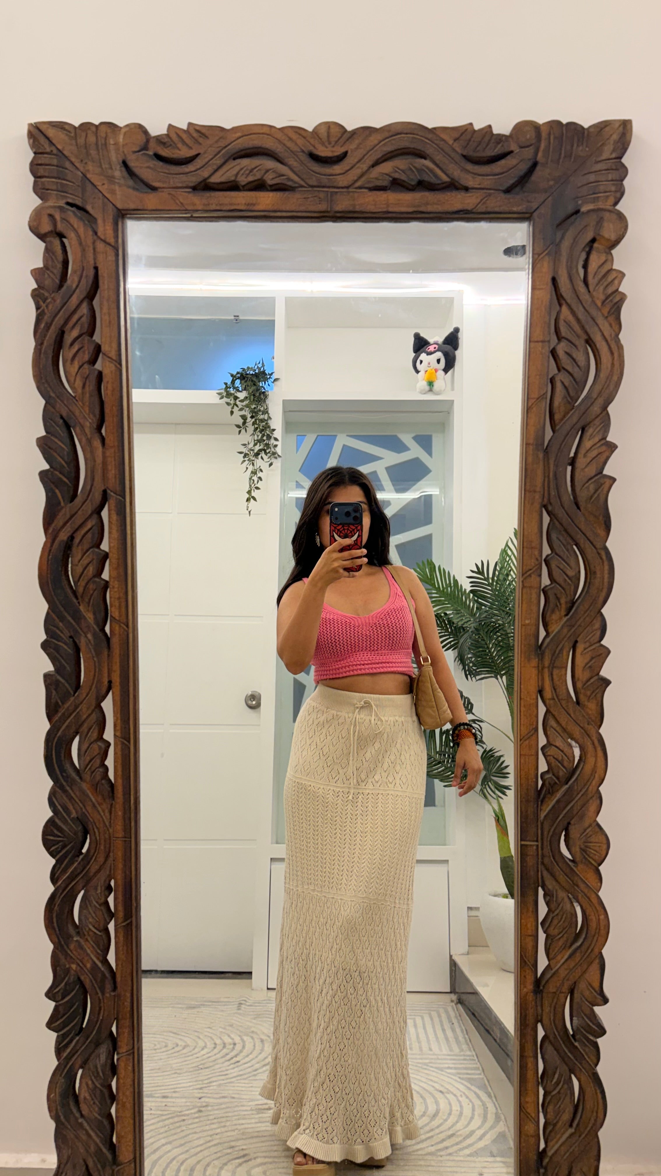 47 crochet skirt 27-34 waist /l: 39