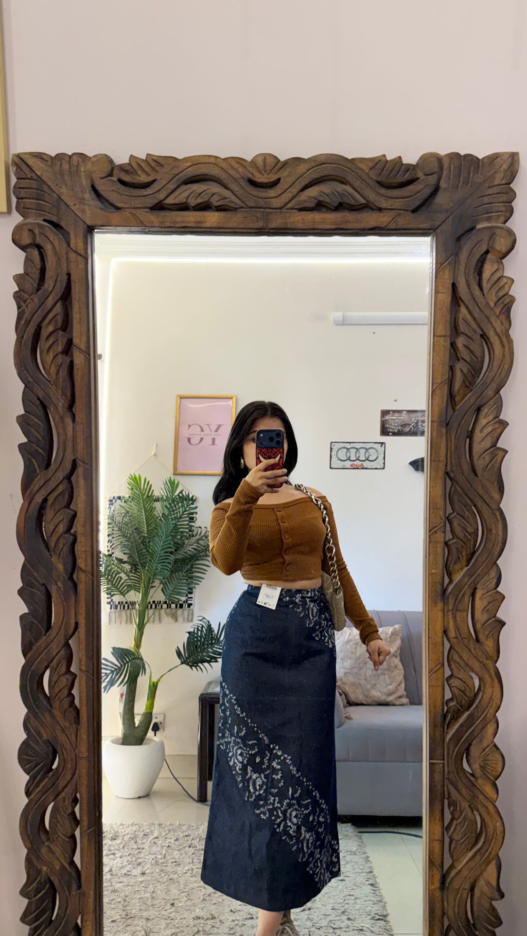 49 Pinterest denim skirt W24/31L