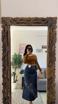 49 Pinterest denim skirt W24/31L
