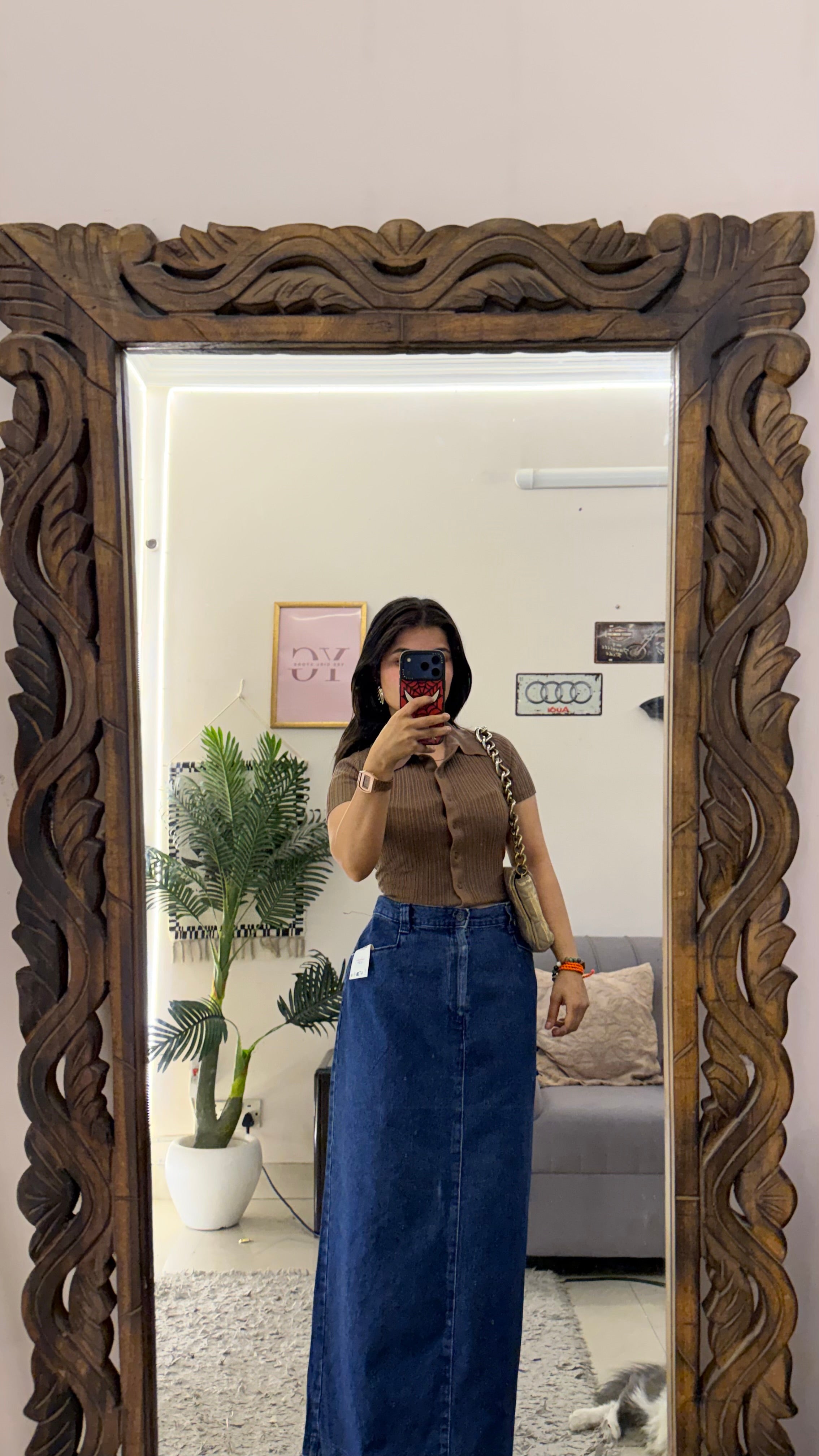 81 Pinterest denim skirt W34/39L