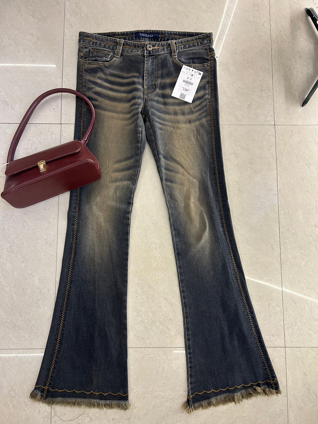 21) Vintage jeans waist:30/l:39/inceam:10/hips:34