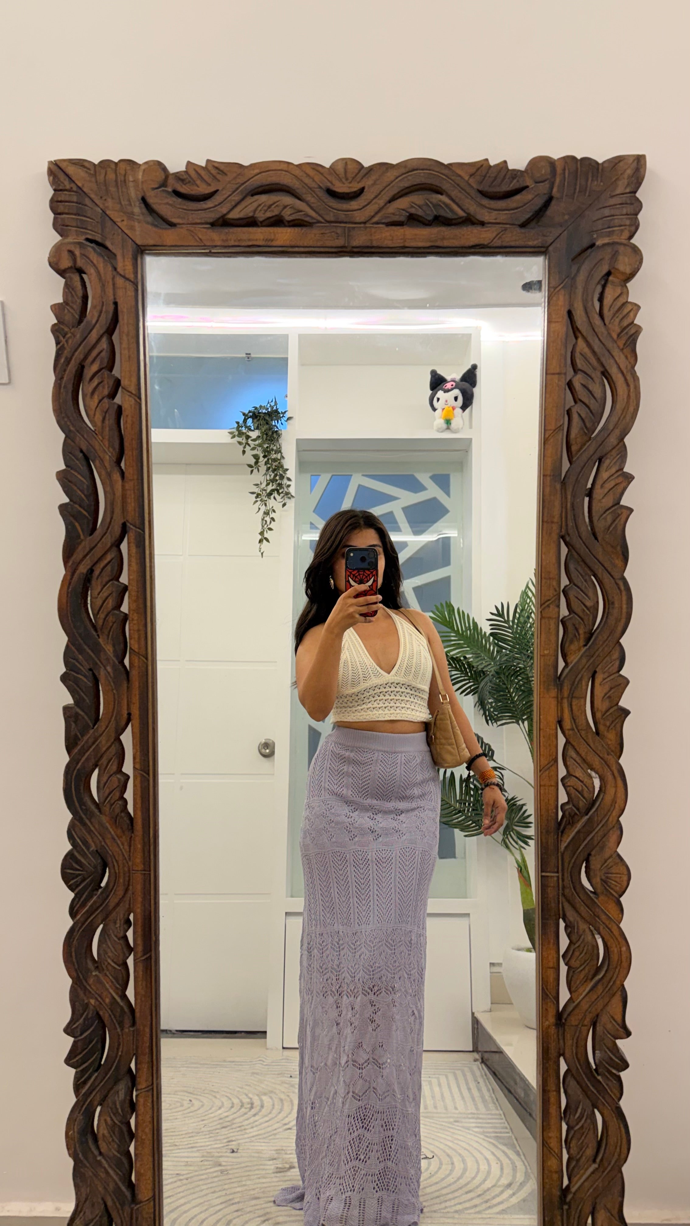 55 Summer Crochet skirt 24-28 waist/l: 46