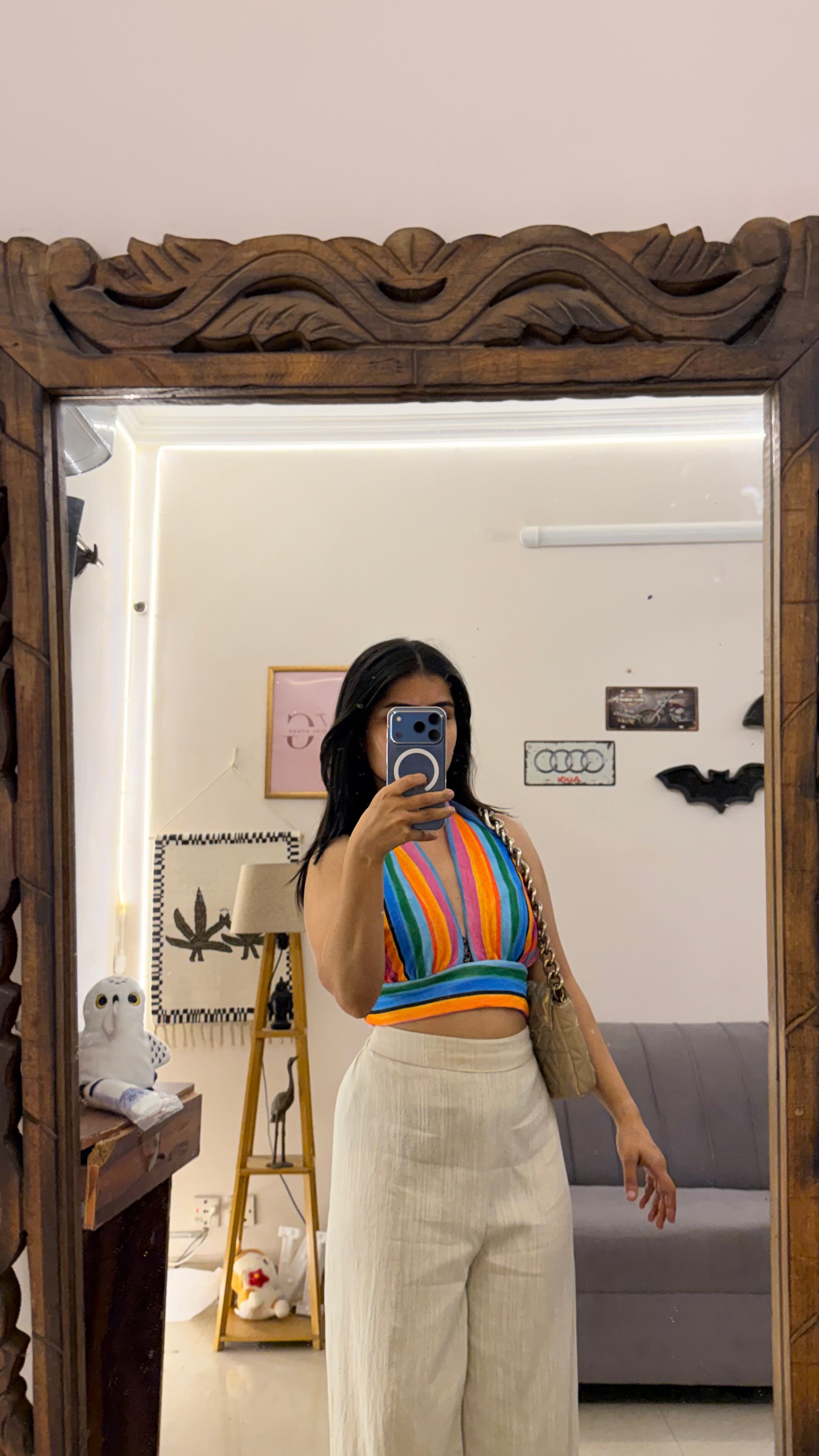 114 summer top 34-36 bust halter neck