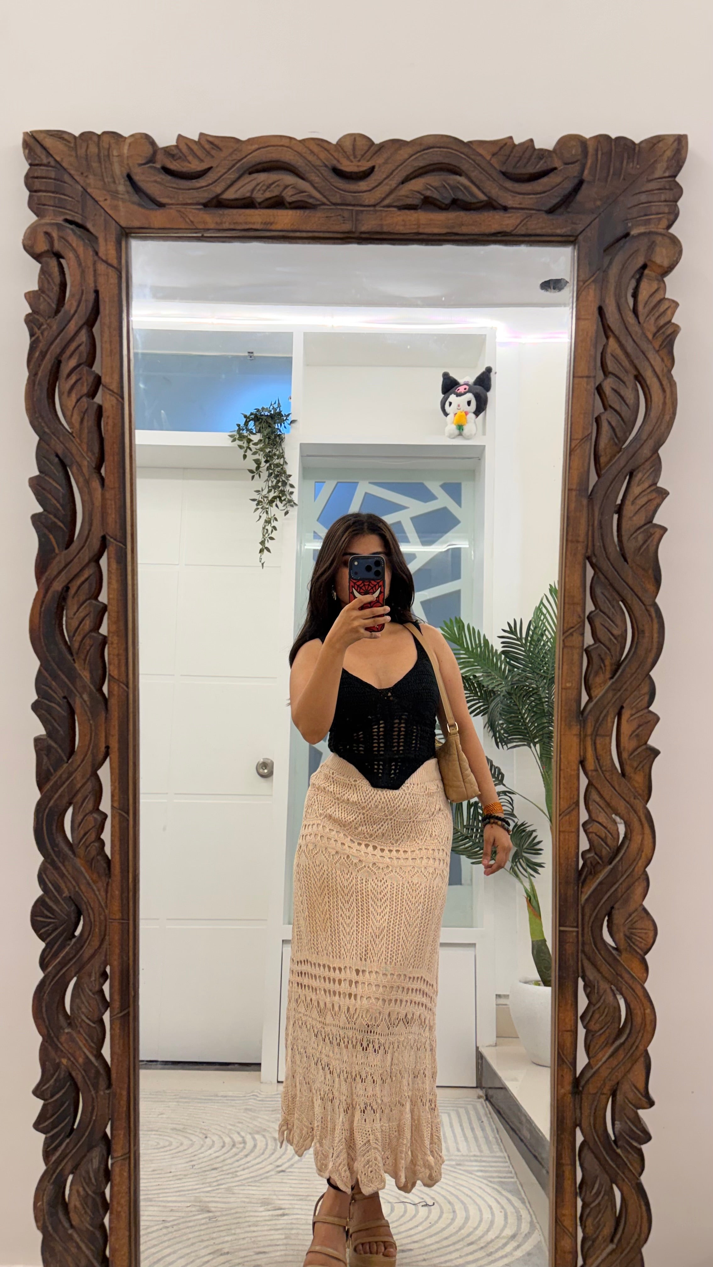 58 Summer Crochet Skirt 26-32 waist/l: 33