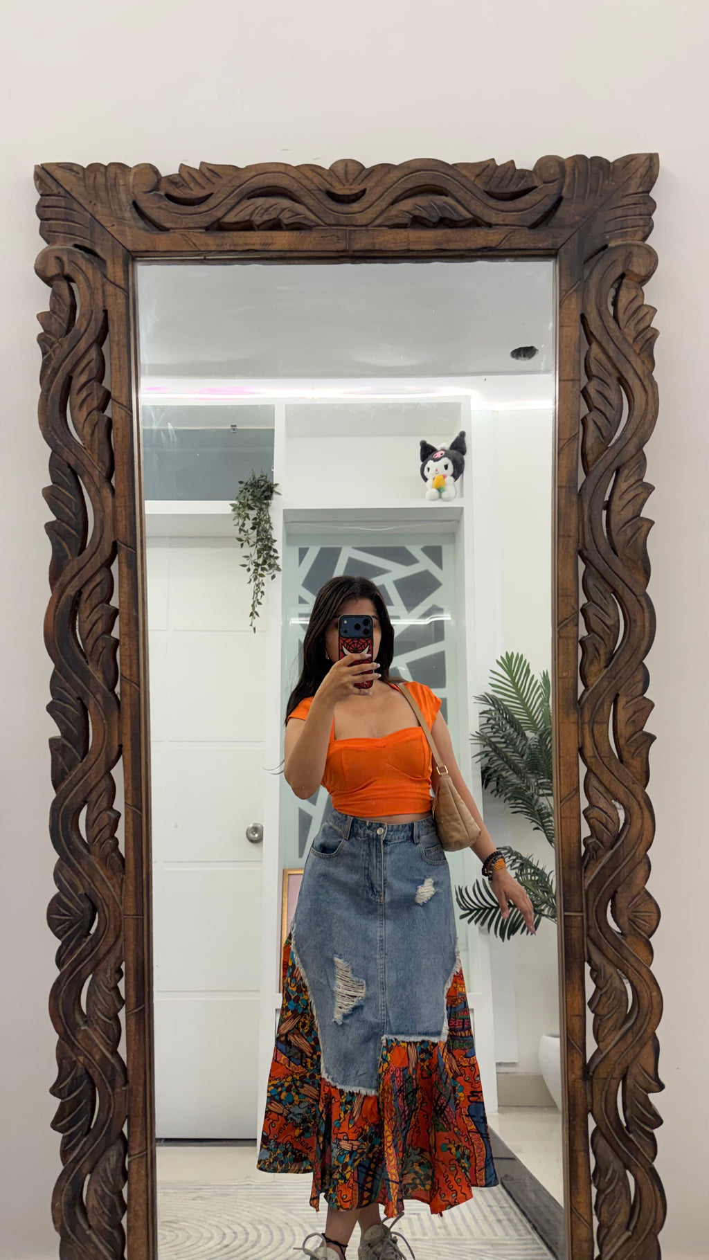 66 Denim Skirt 29 waist/l:29