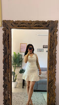 59) crochet skirt 28-30 waist/l:16