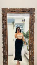 79 Summer Crochet Skirt 26-32 waist/l:34