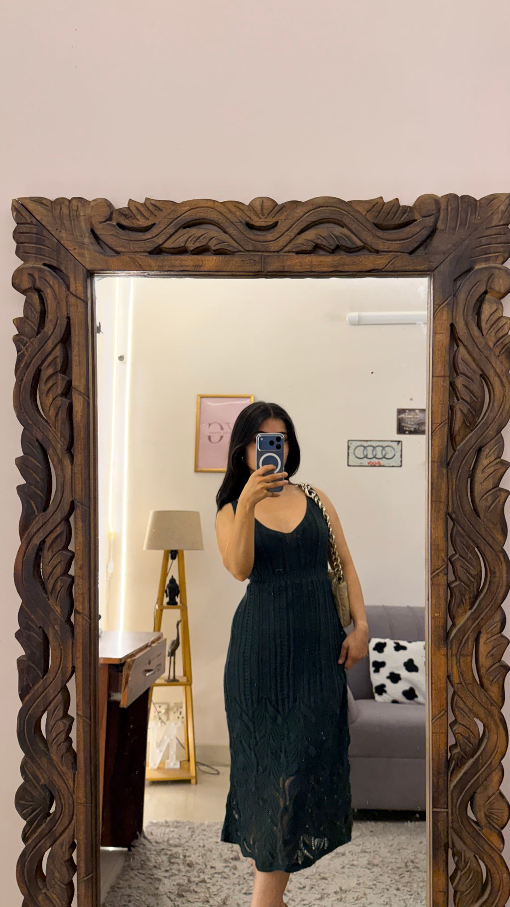 26 Bodycon crochet dress 32-34 bust /l:44