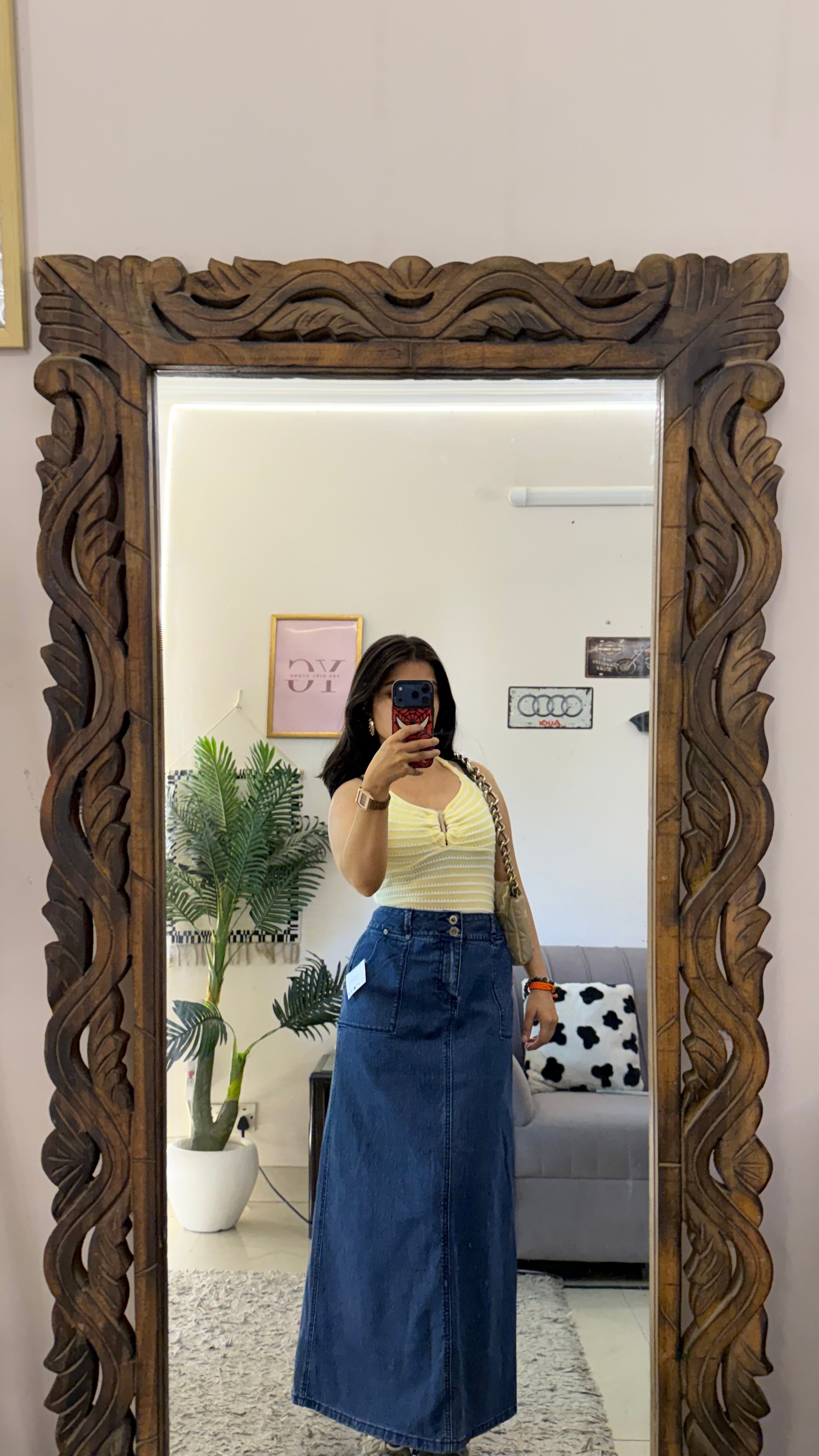 8 Pinterest Denim Skirt W33/33L