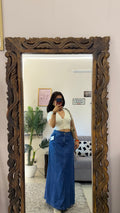 7 vintage denim skirt W30/35L