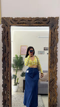 73 vintage denim skirt w26/35L