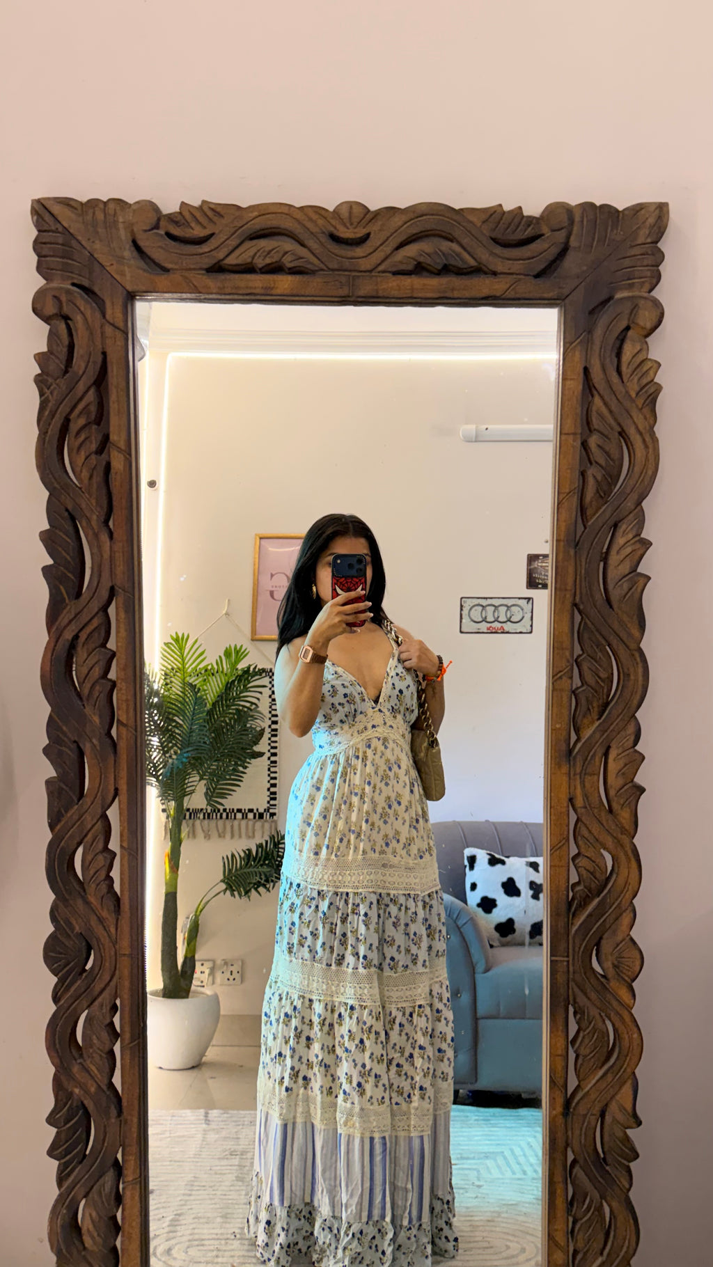 50 summer dress30-34bust/51 L ( check detail video)