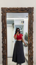 23 Pinterest Denim Pants ( look like skirt )  30 waist/l:33