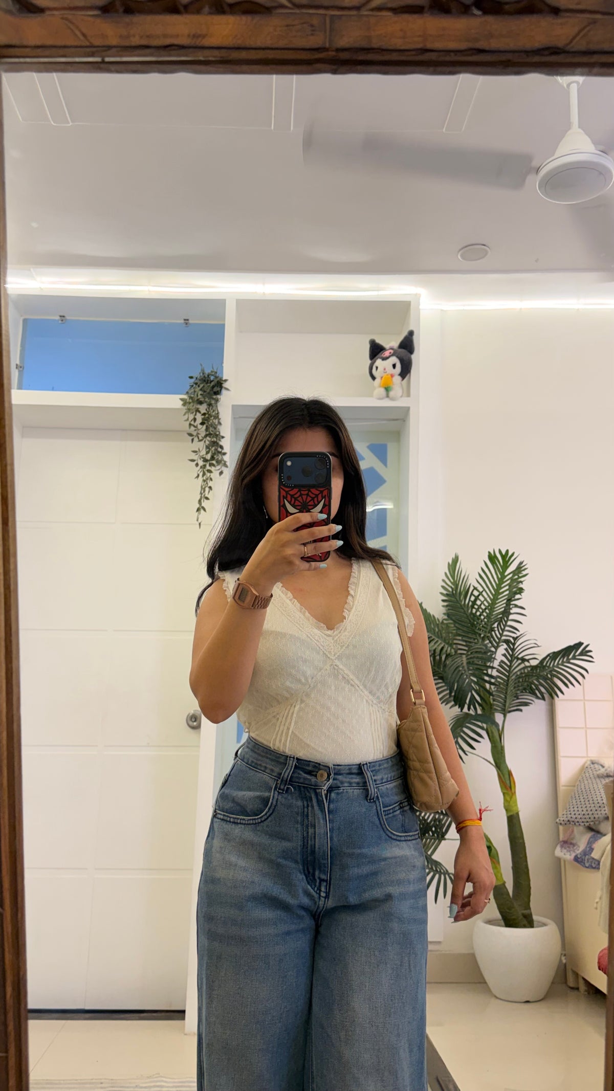 5 lace work top 34-36 bust