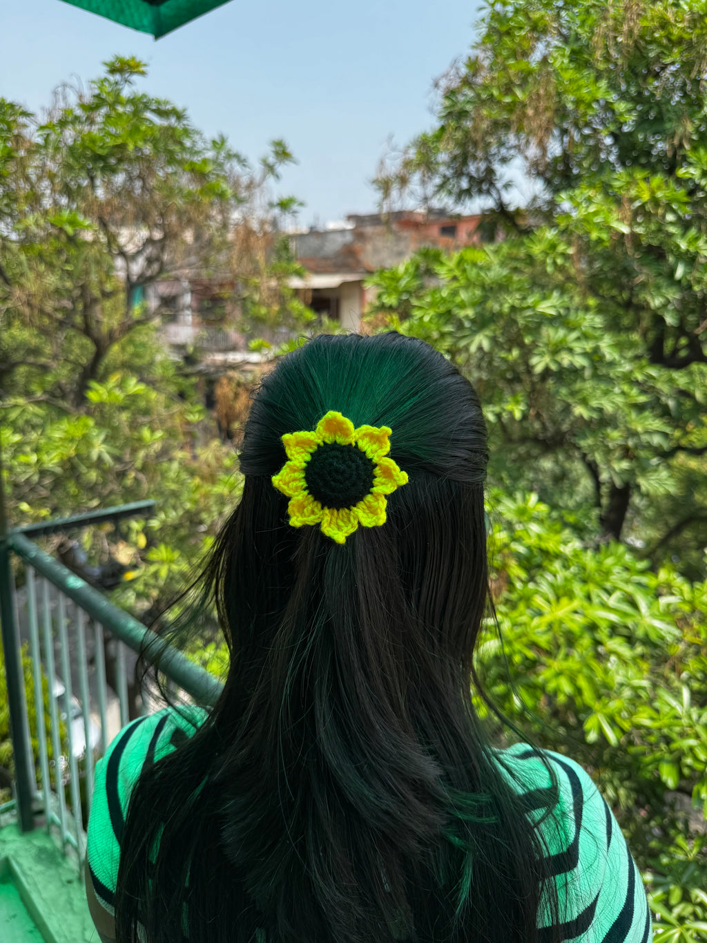 Crochet Sunflower Rubber