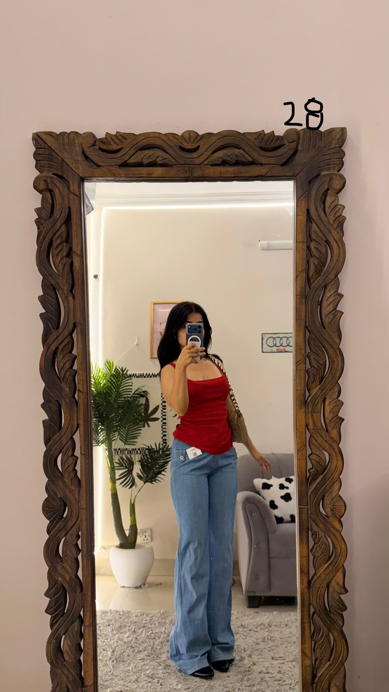 28 Vintage Jeans W38/L39/Hips36/Thighs20/Raise9