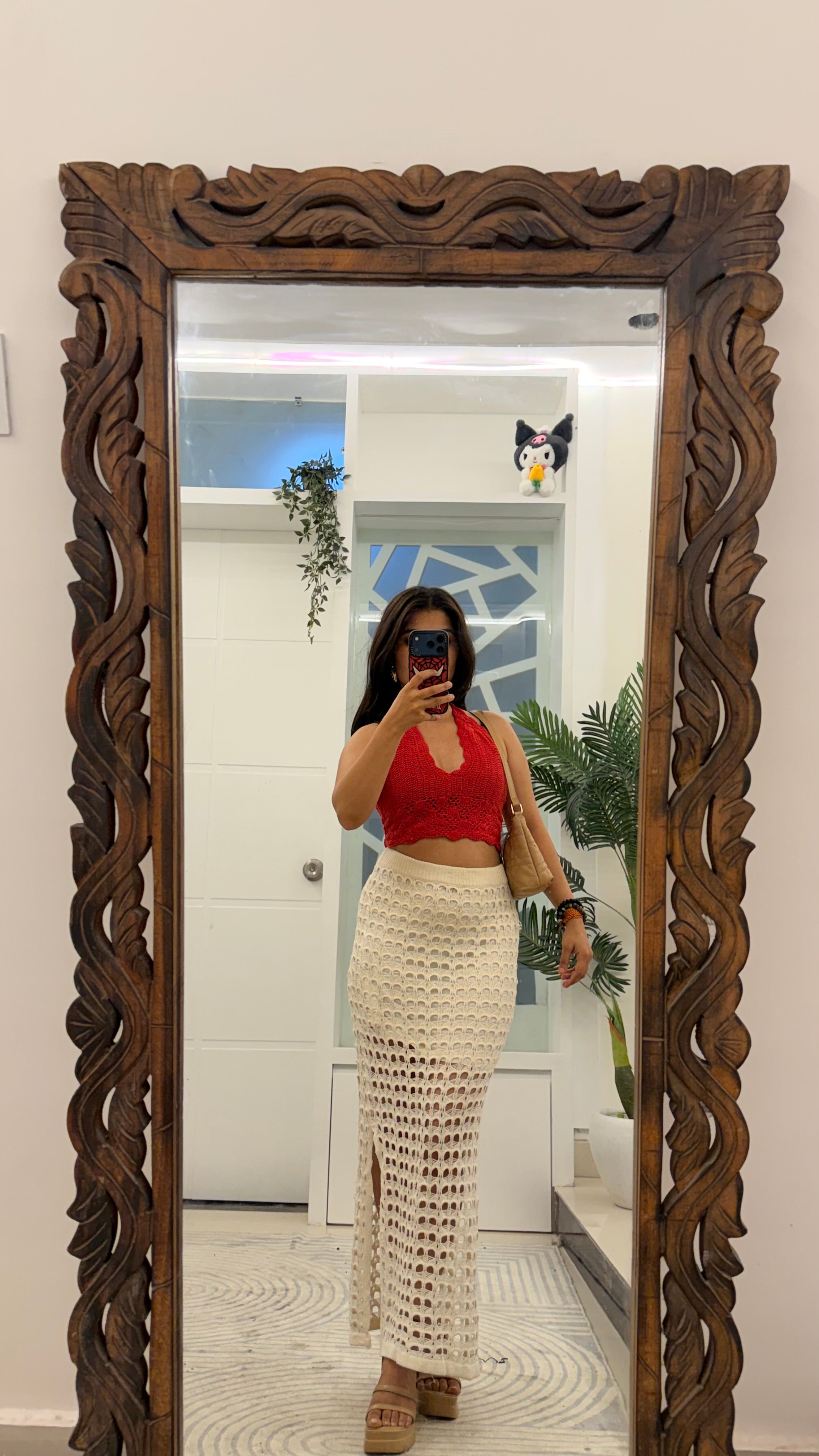 42 crochet skirt 26-30 waist/l: 32