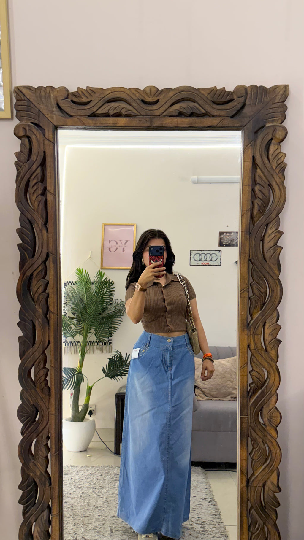 88 Pinterest denim skirt W36/36L
