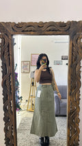 26 denim skirt 28 waist/l:32