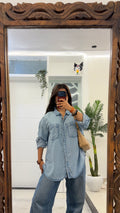22 denim shirt 32-34 bust