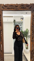 5 cute lace work top ( with lining ) 34-37 bust