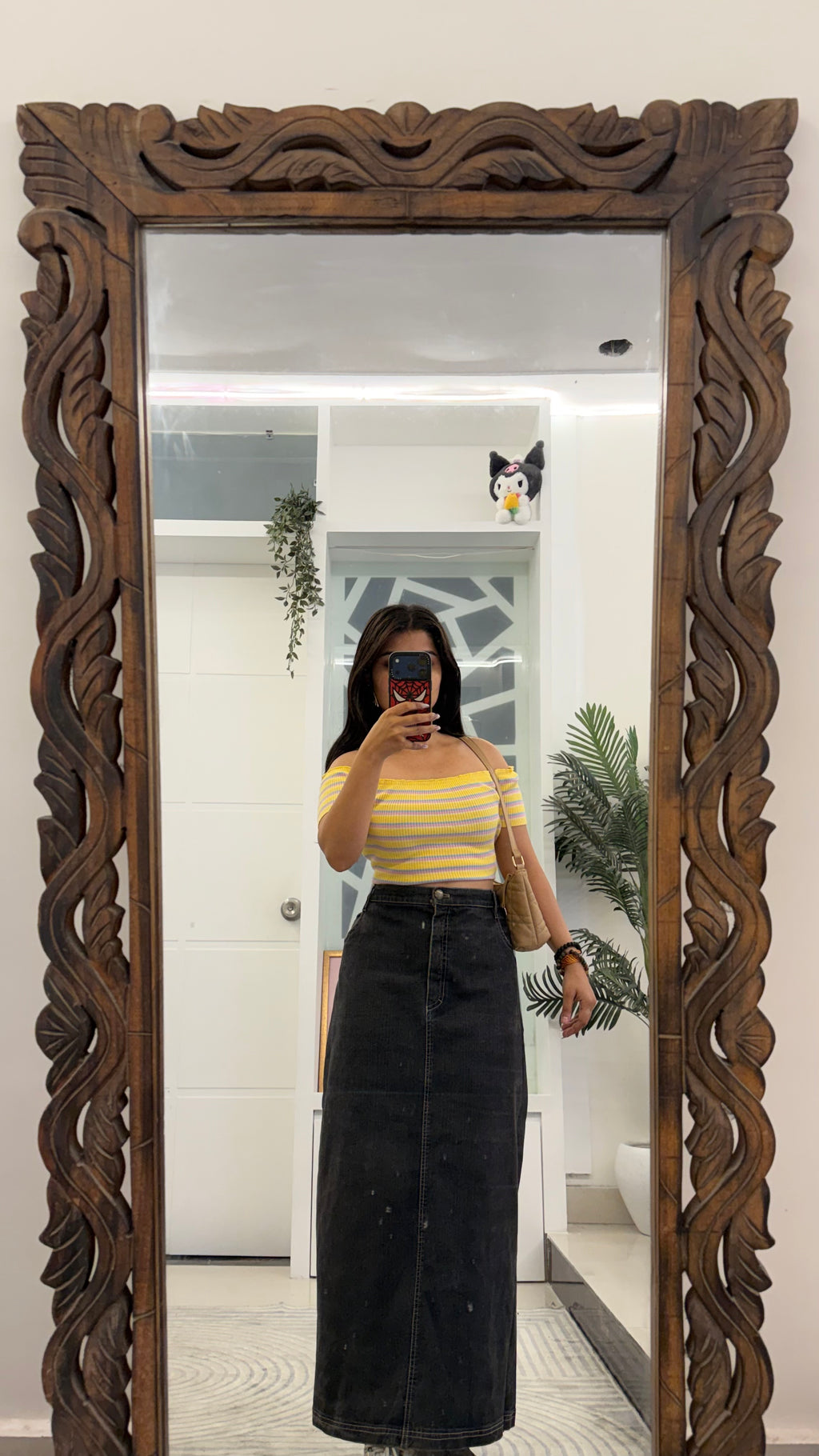 61) cute Korean skirt 34-35 waist/l:35
