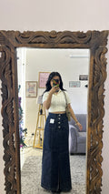 28 denim skirt 27 waist/l:37