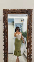82 Cute Crochet Skirt 24-28 waist/l:34