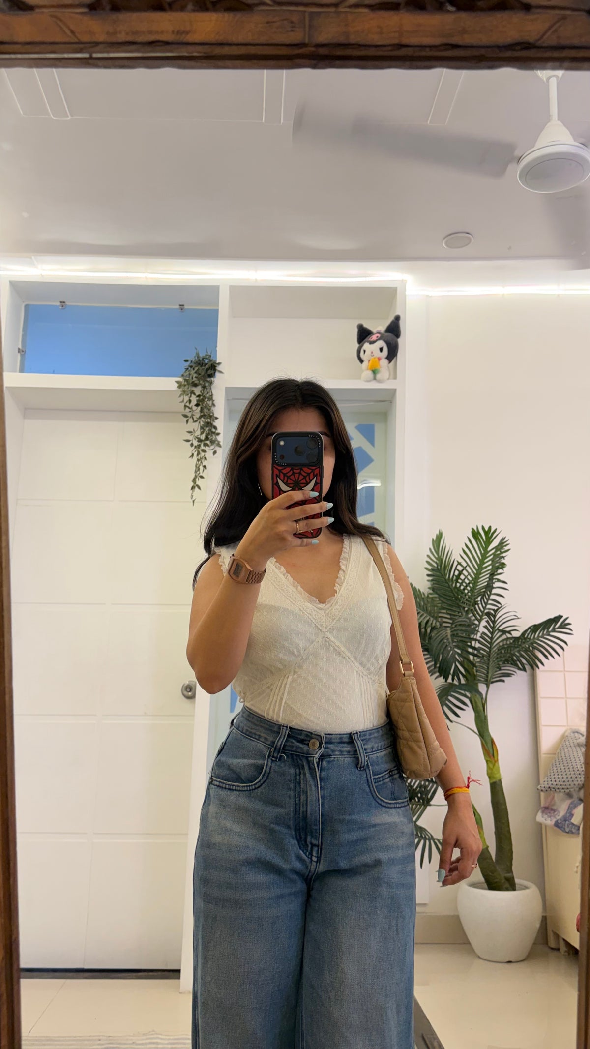 5 lace work top 34-36 bust
