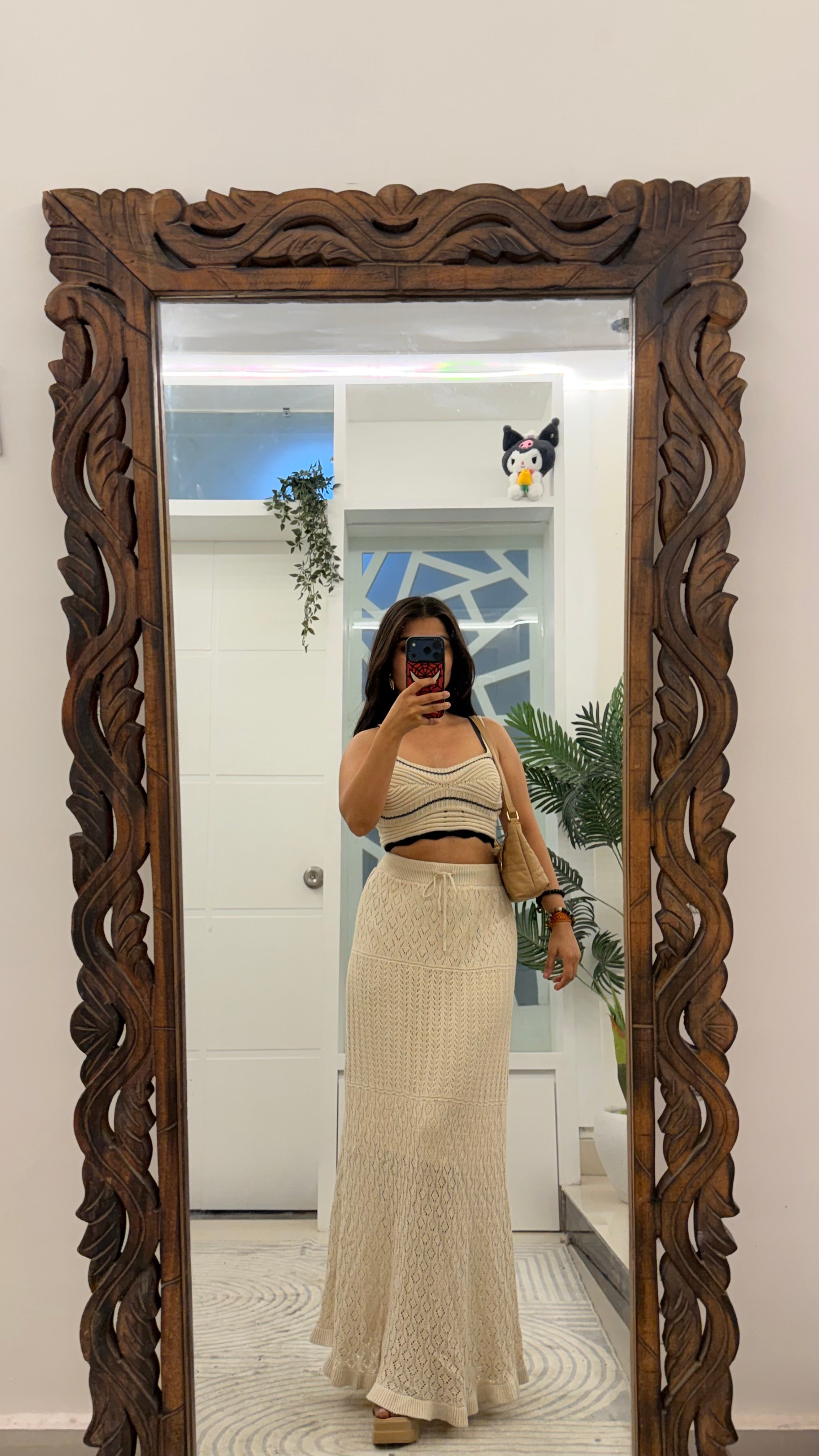 45 crochet skirt 26-32 waist/l: 37