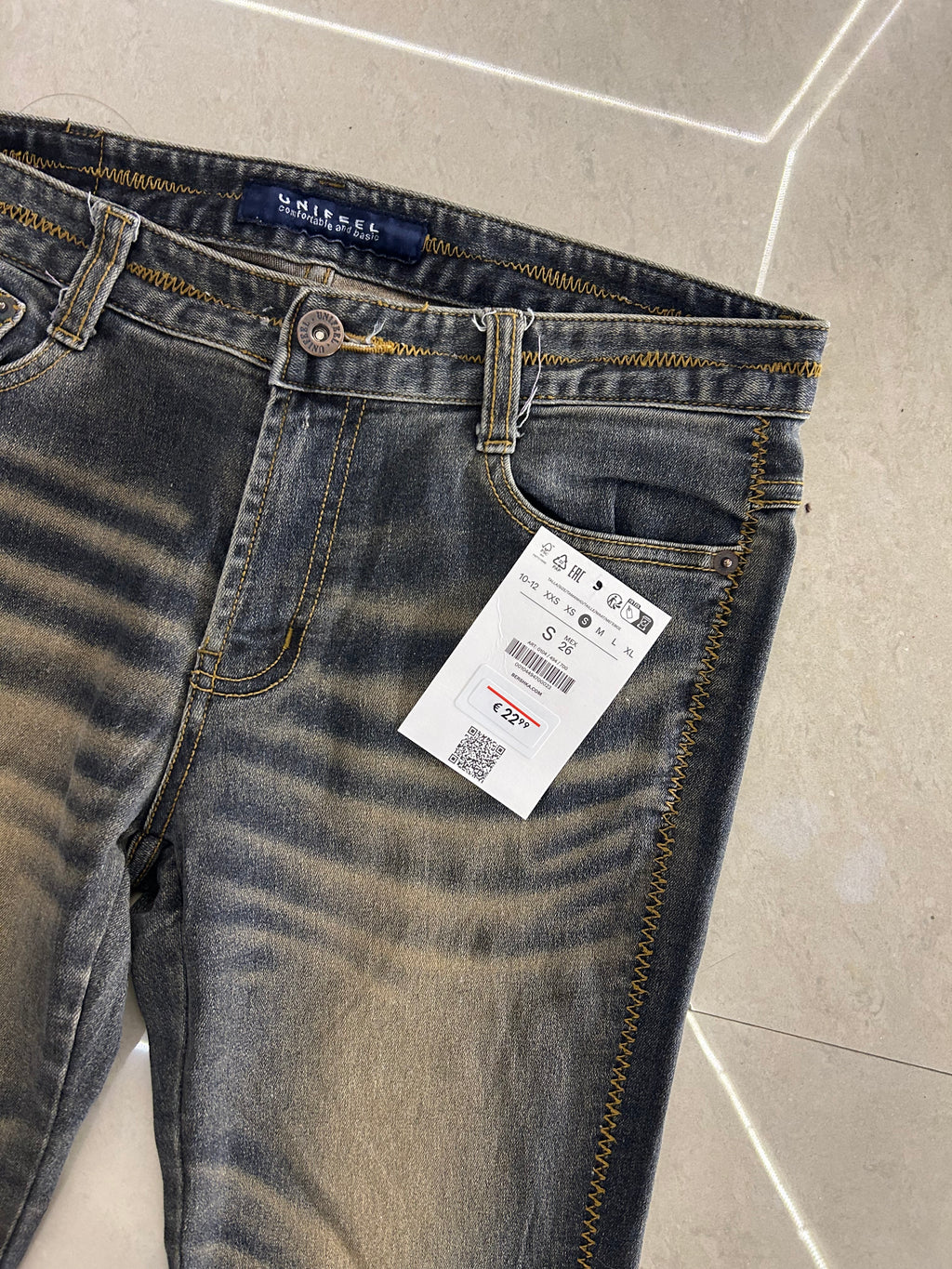 21) Vintage jeans waist:30/l:39/inceam:10/hips:34