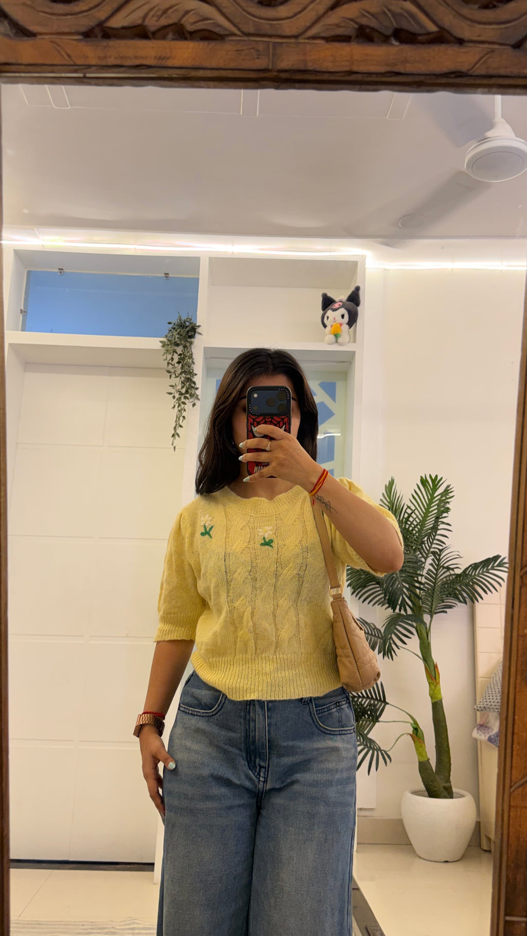 22 cute top (check close up) 30-36 bust