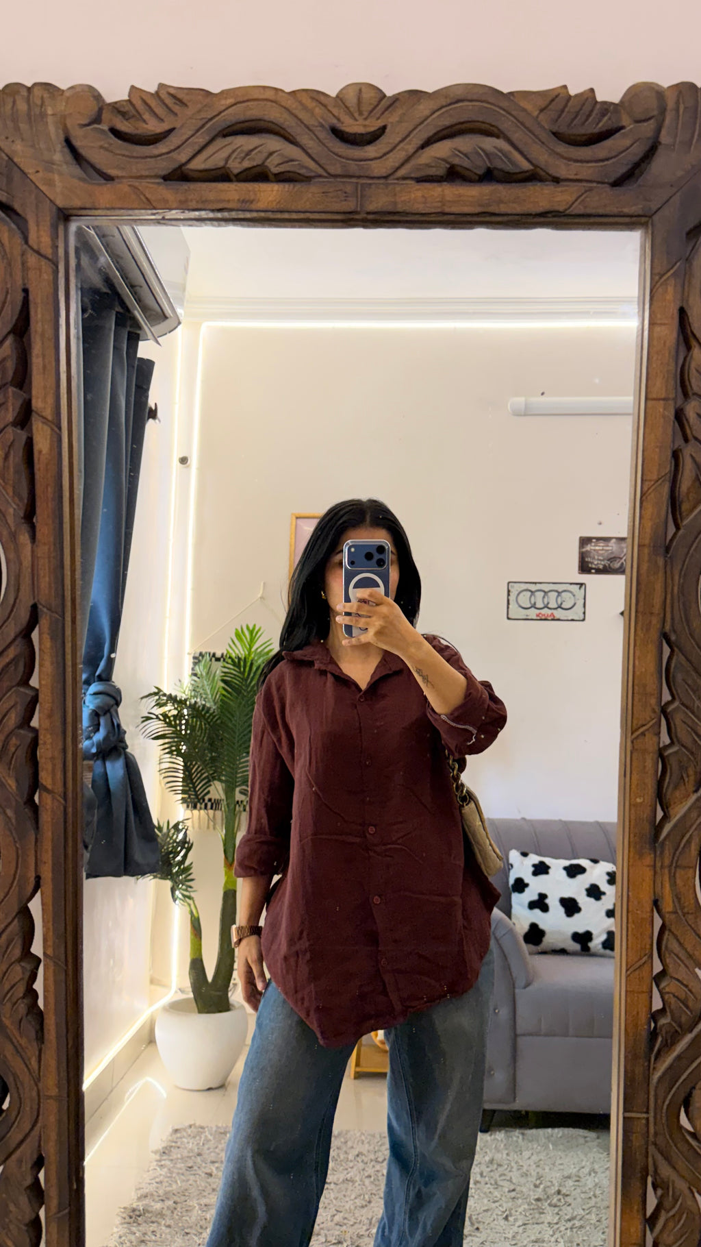9 cute shirt cotton lien 34-38 bust