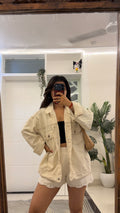 28 Denim Jacket upto bust 46/l:22 (xl-2xl)