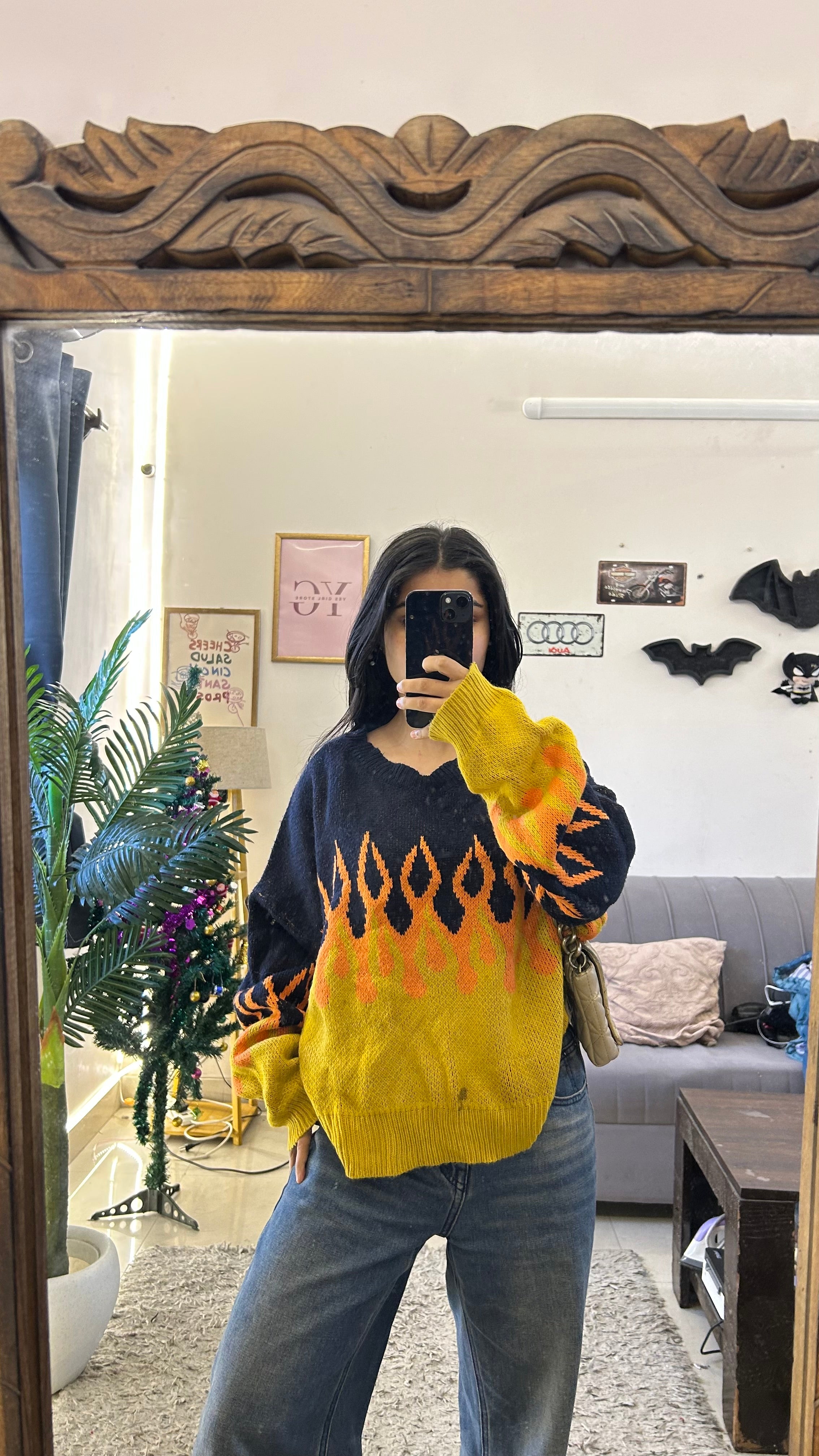 Cute Sweater thrifted M