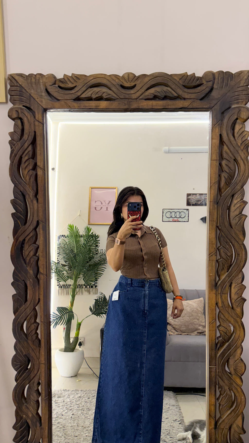 81 Pinterest denim skirt W34/39L